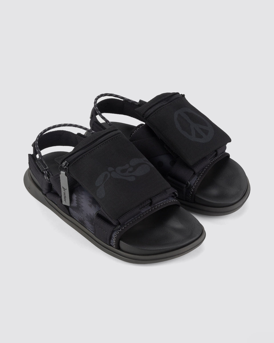 Sandália R-Next Pocket - Black/Graphite