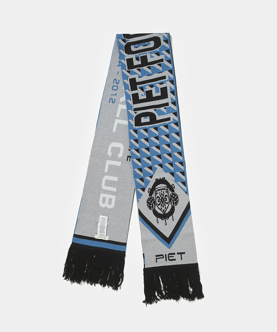 小物 FOOTBALL SCARF PIET F.C. Football Knitted Scarf - Black and Red – Piet