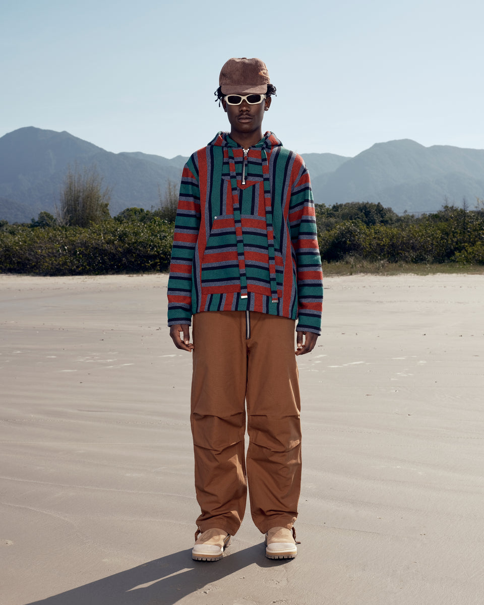 Cotton Twill Trousers Brown