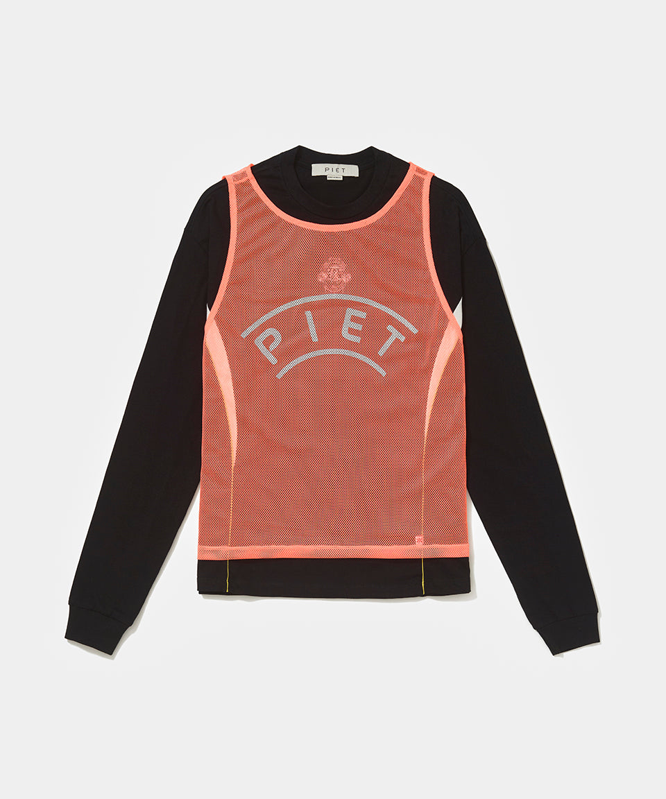 Vest Long Sleeve T-shirt Black – Piet International