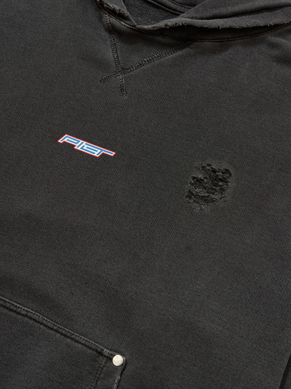Super Heavyweight Distressed Hoodie
