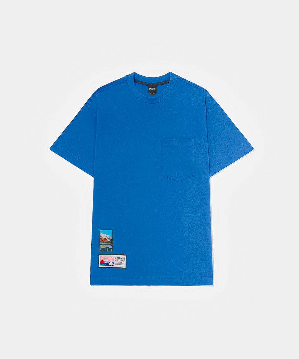 Pocket Tee - Riviera Blue