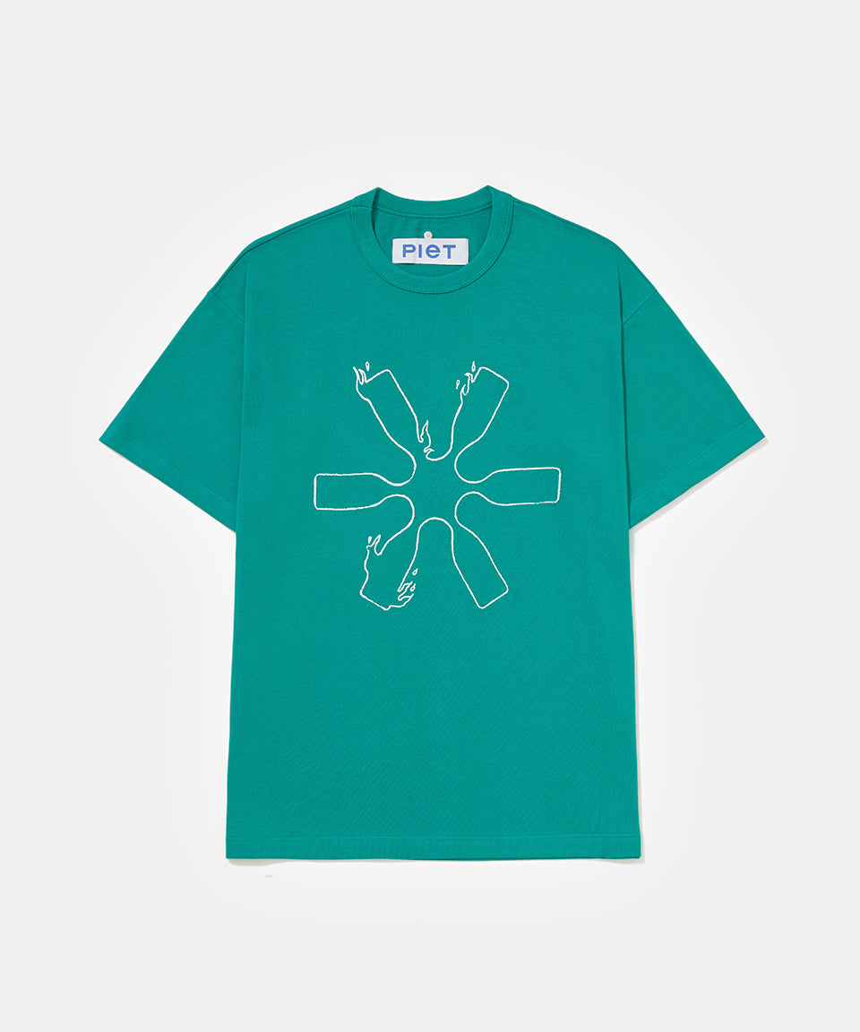 Flame Icons Tee - Green