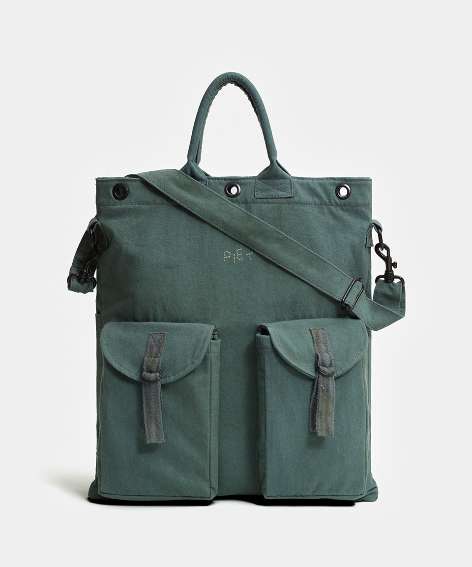 Cargo Canvas Tote Bag - Khaki