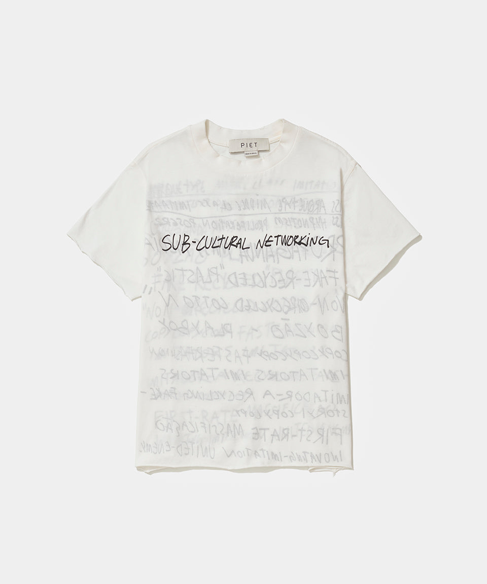 PIET Sub-cultural Networking T-shirt - Double Sided