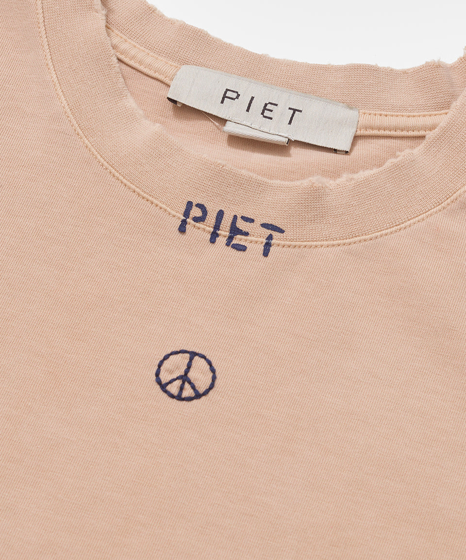 PIET Peace Sleeveless Tee - Beige