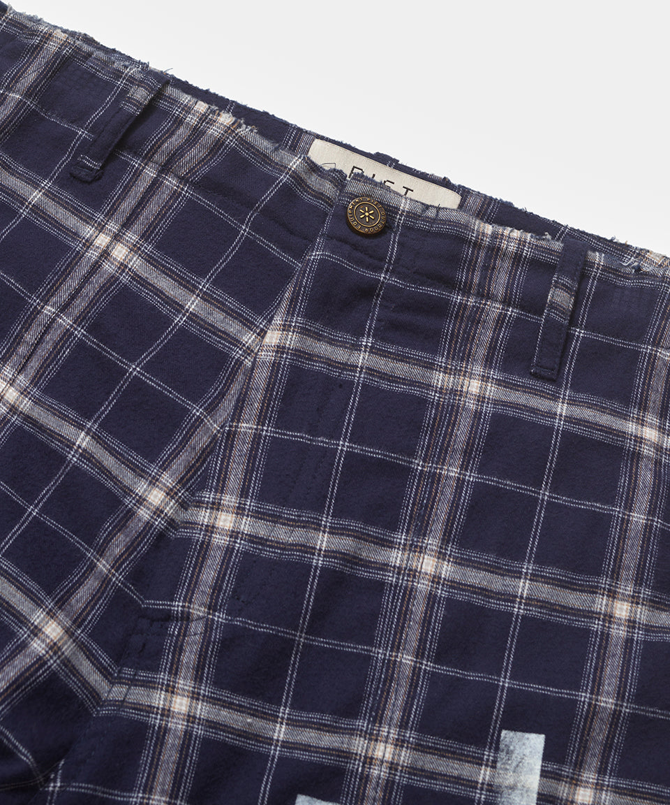 PIET Plaid Cross Wide Leg Shorts