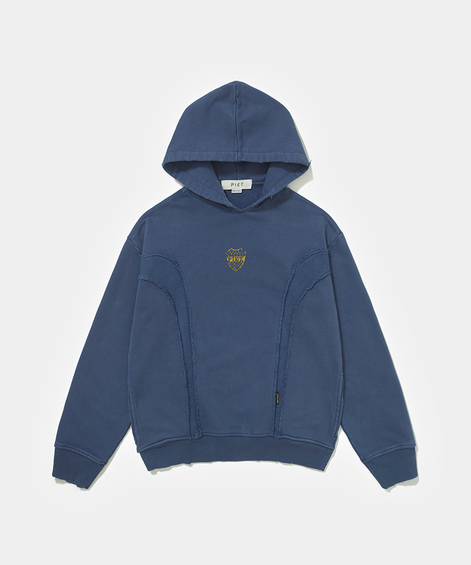 Distressed Cut Out Hoodie - Carbon