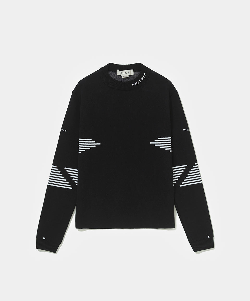 Fitted Long Sleeve Sport Sweater