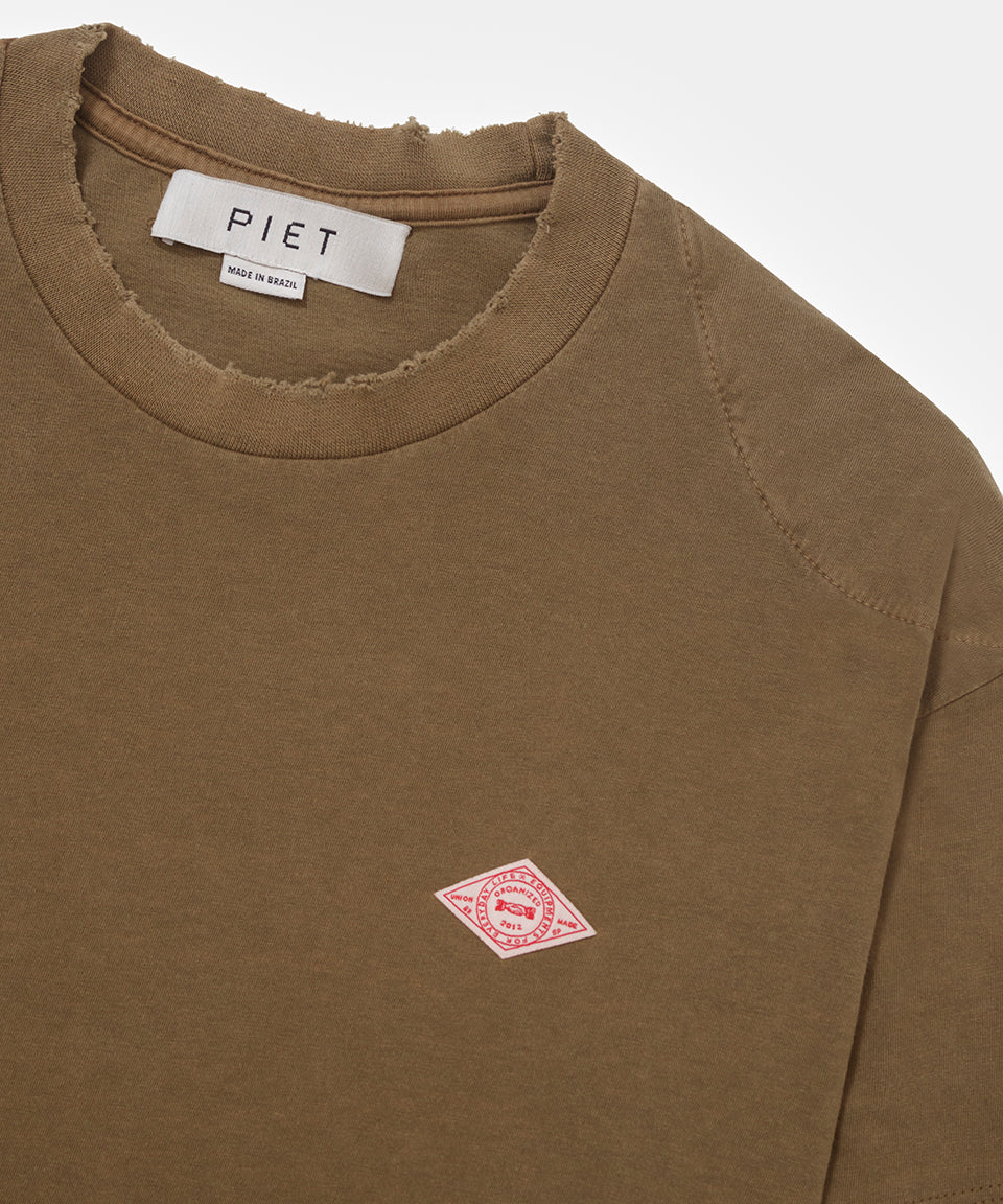 Double Long Sleeve T-shirt - Khaki