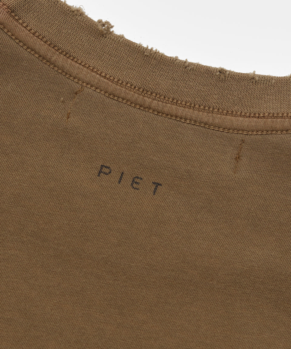 Double Long Sleeve T-shirt - Khaki