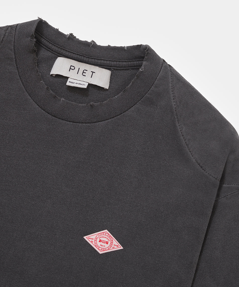 Double Long Sleeve T-shirt - Vintage Black