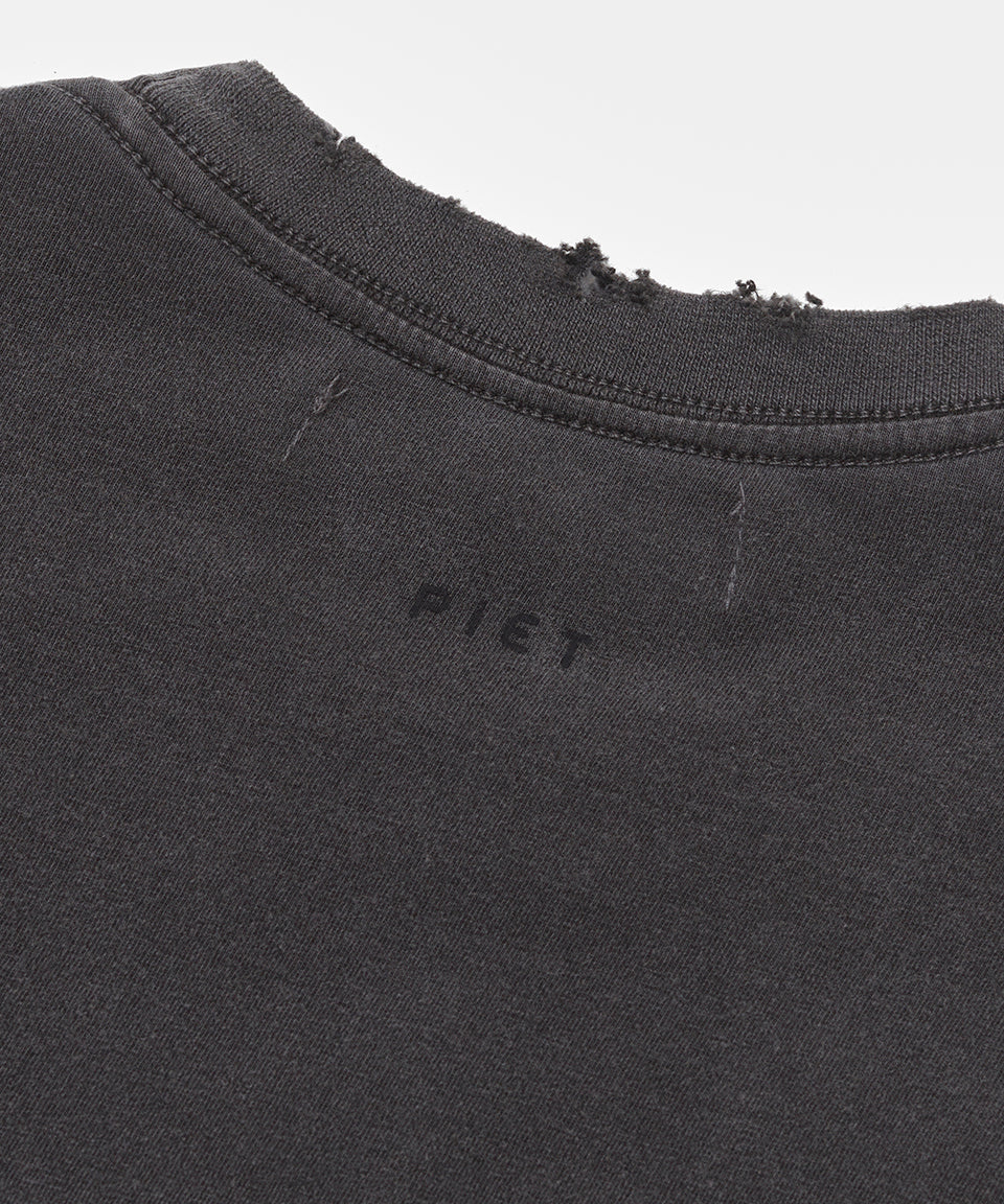 Double Long Sleeve T-shirt - Vintage Black