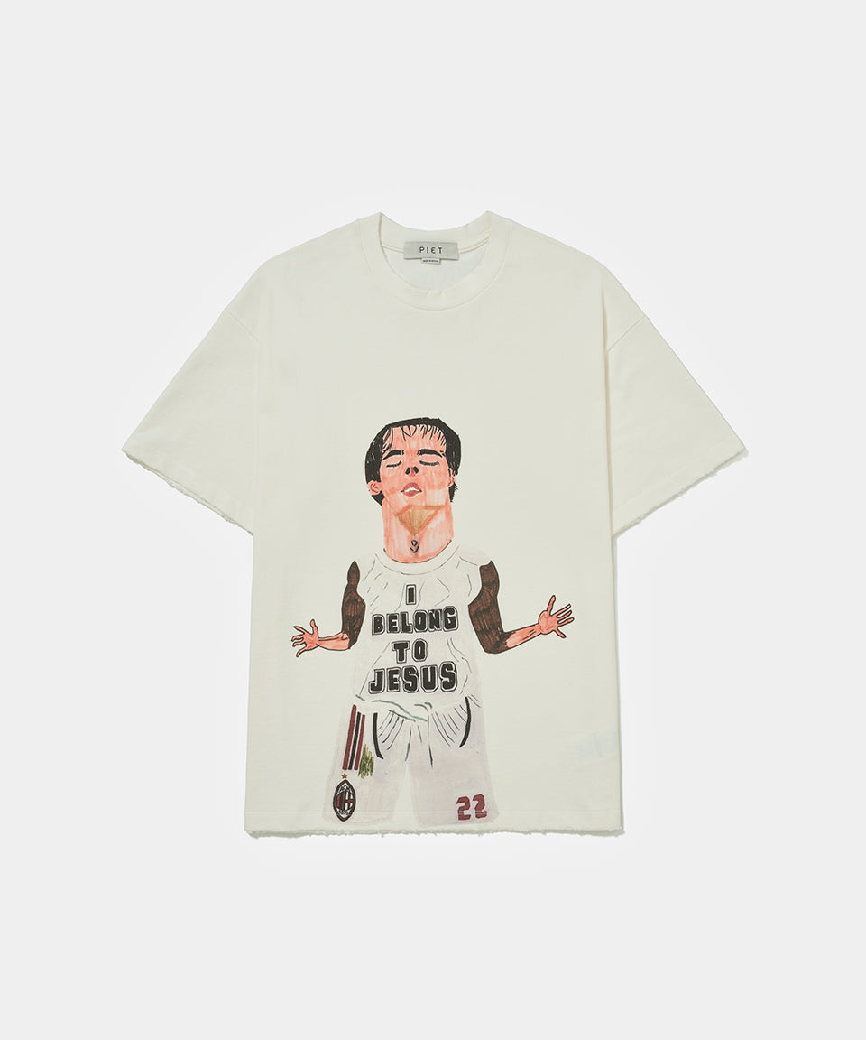 Illustrated Relaxed T-shirt - Bone White