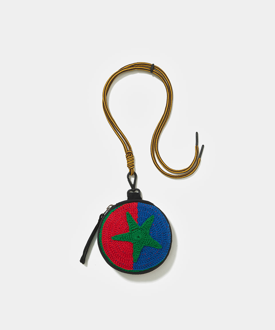 Star Crochet Coin Bag - Red