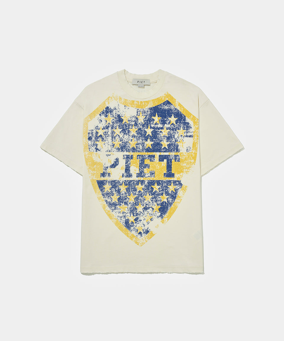 Emblem Relaxed T-shirt - Bone White