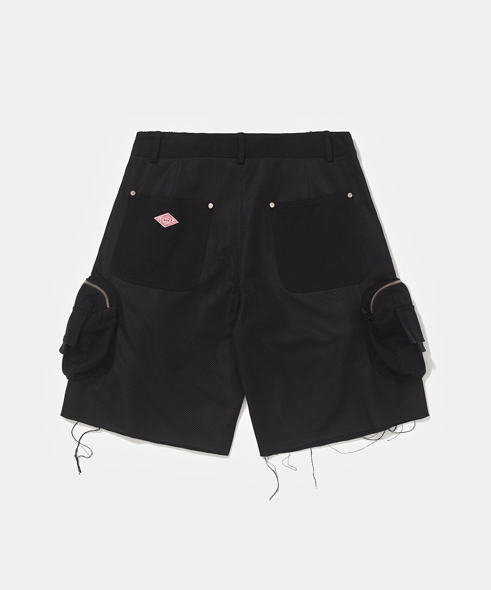 Mesh Cargo Shorts - Black – Piet International