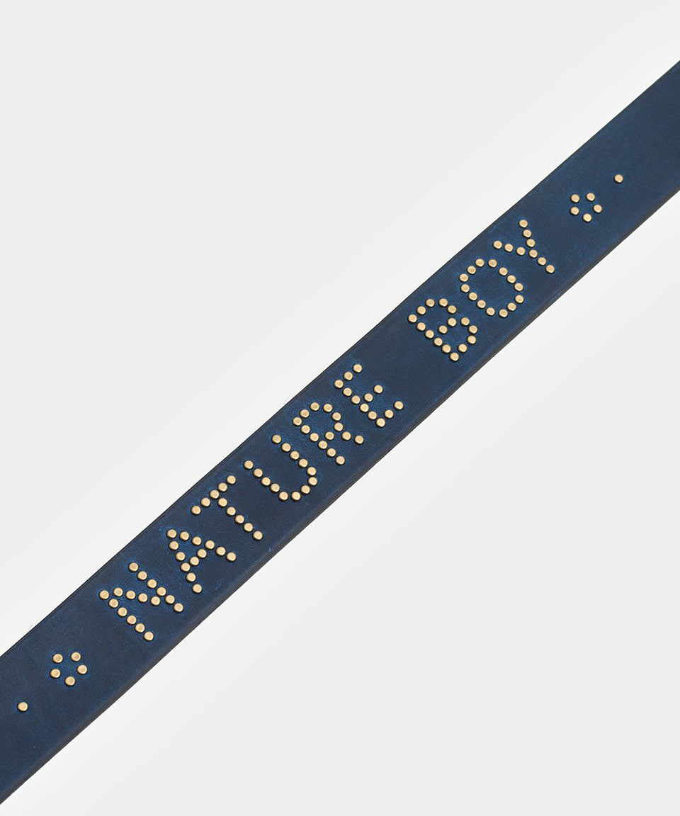 Nature Boy Studded Belt - Blue