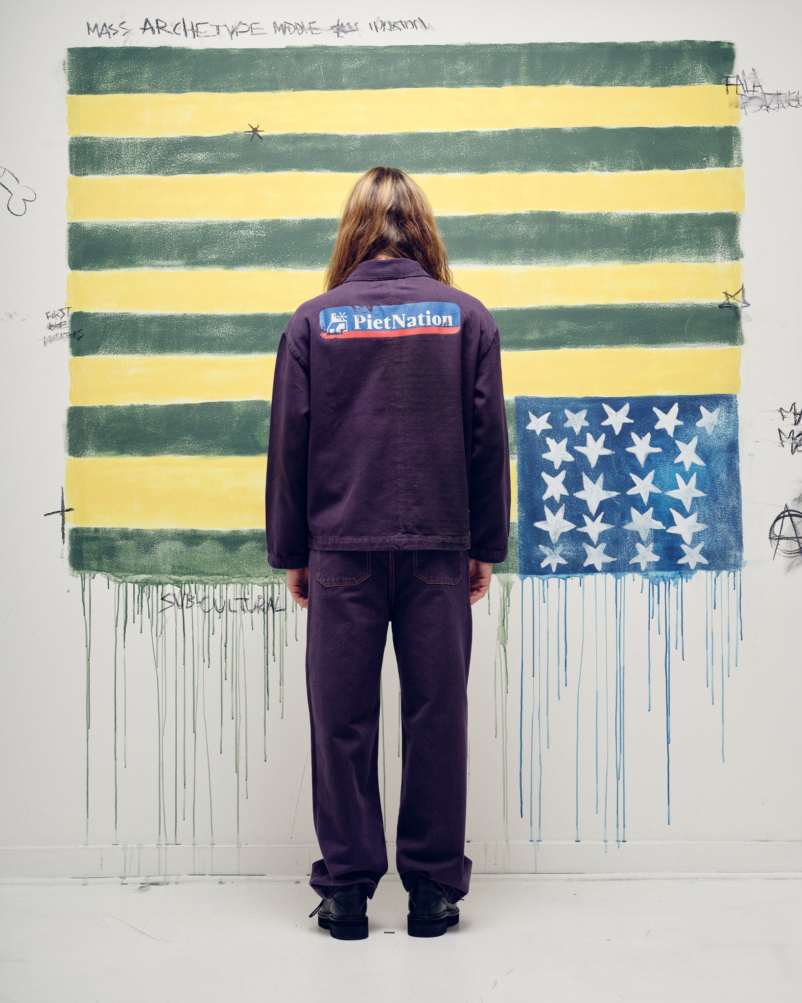 PIET Nation Selvedge Denim Jacket Purple