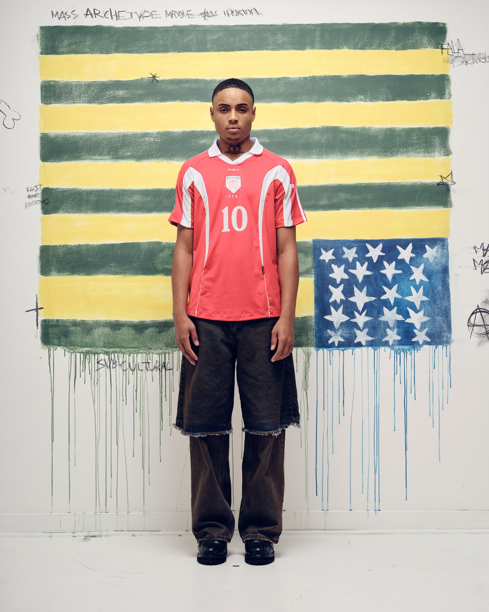 PIET F.C. Short Sleeve Jersey Red