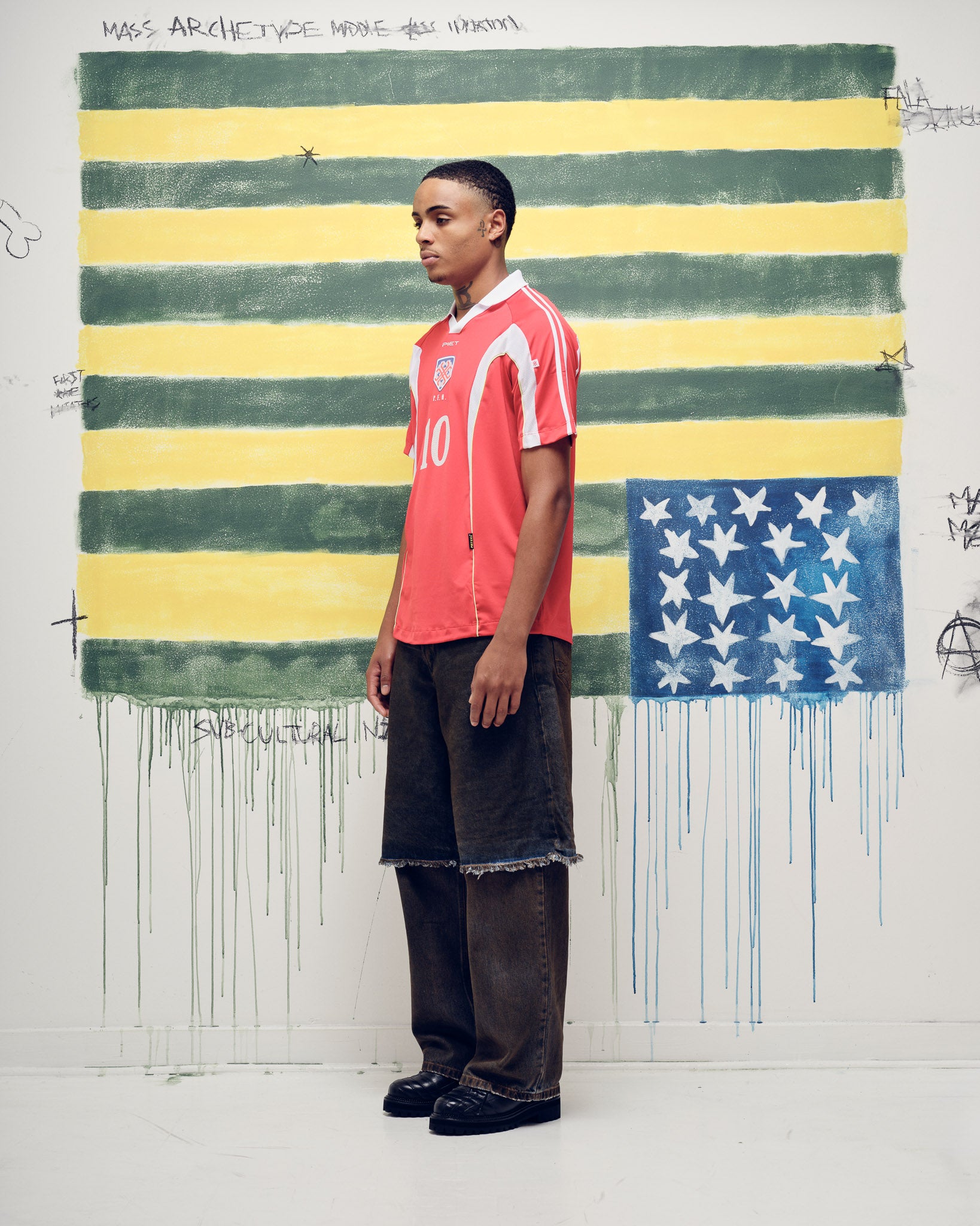 PIET F.C. Short Sleeve Jersey Red