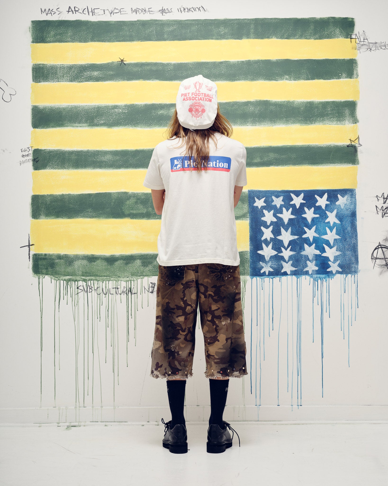PIET Nation T-shirt Bone White
