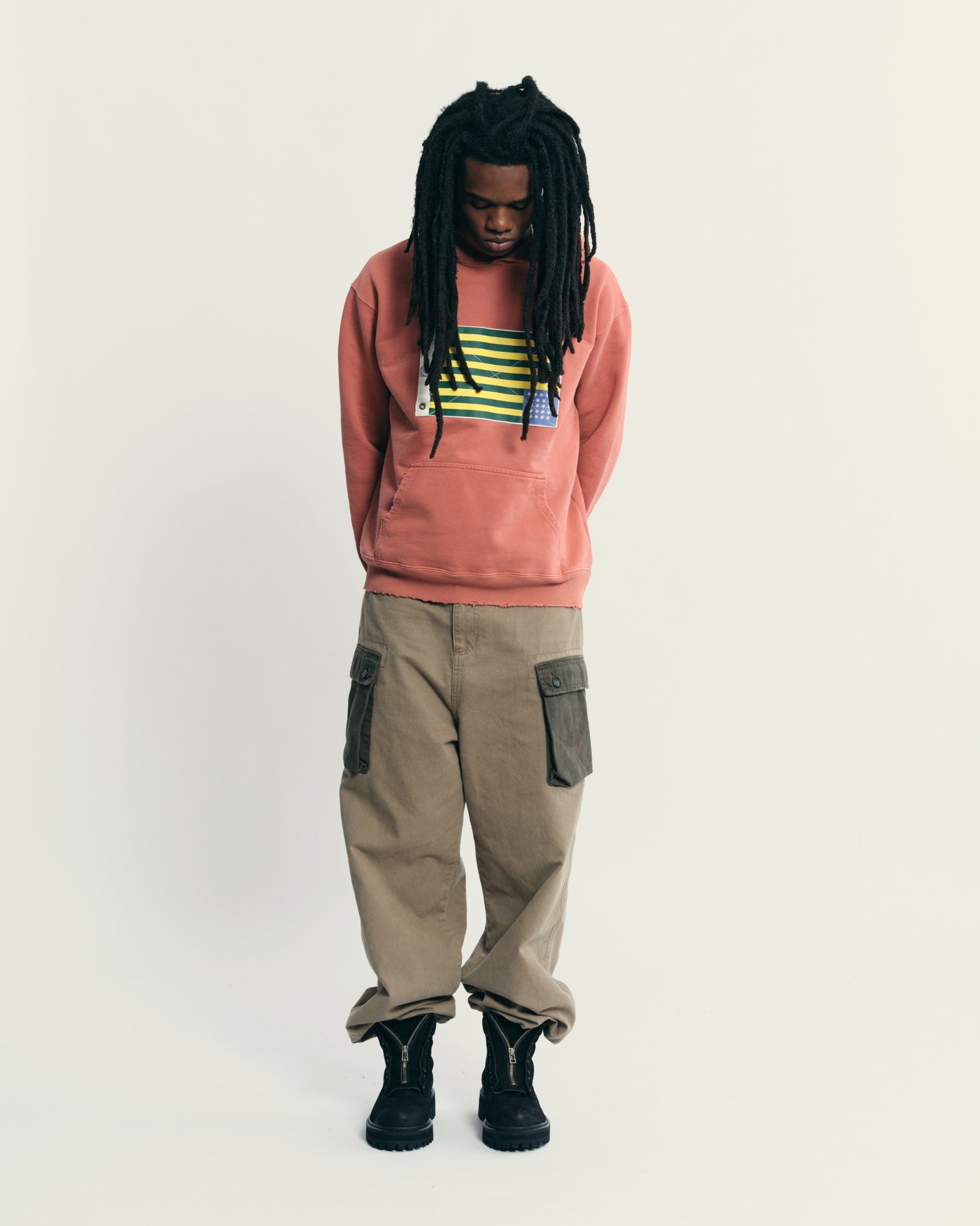 PIET First Rate Imitators Hoodie - Sand Wash Guava