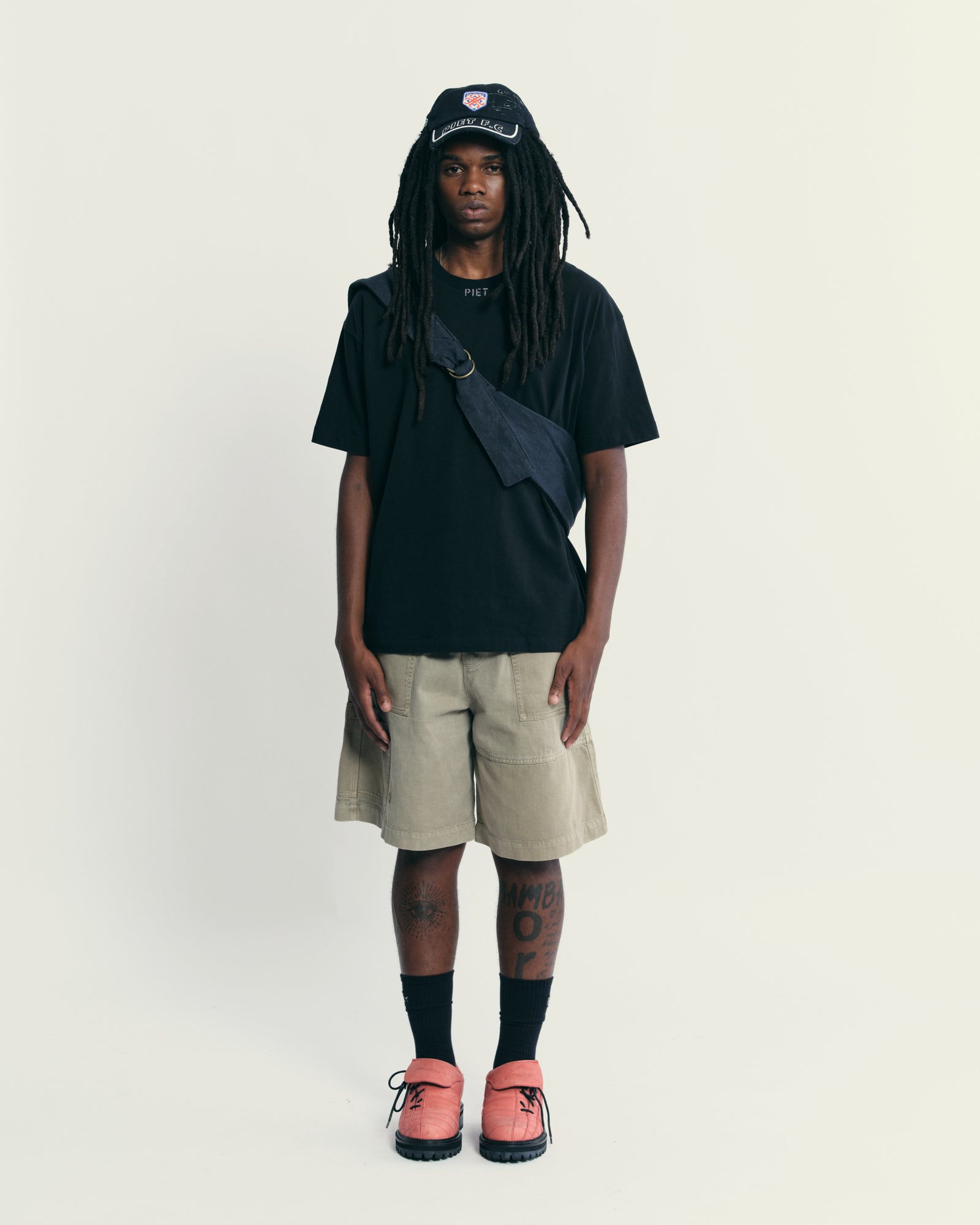 PIET Draw Logo T-shirt - Vintage Black