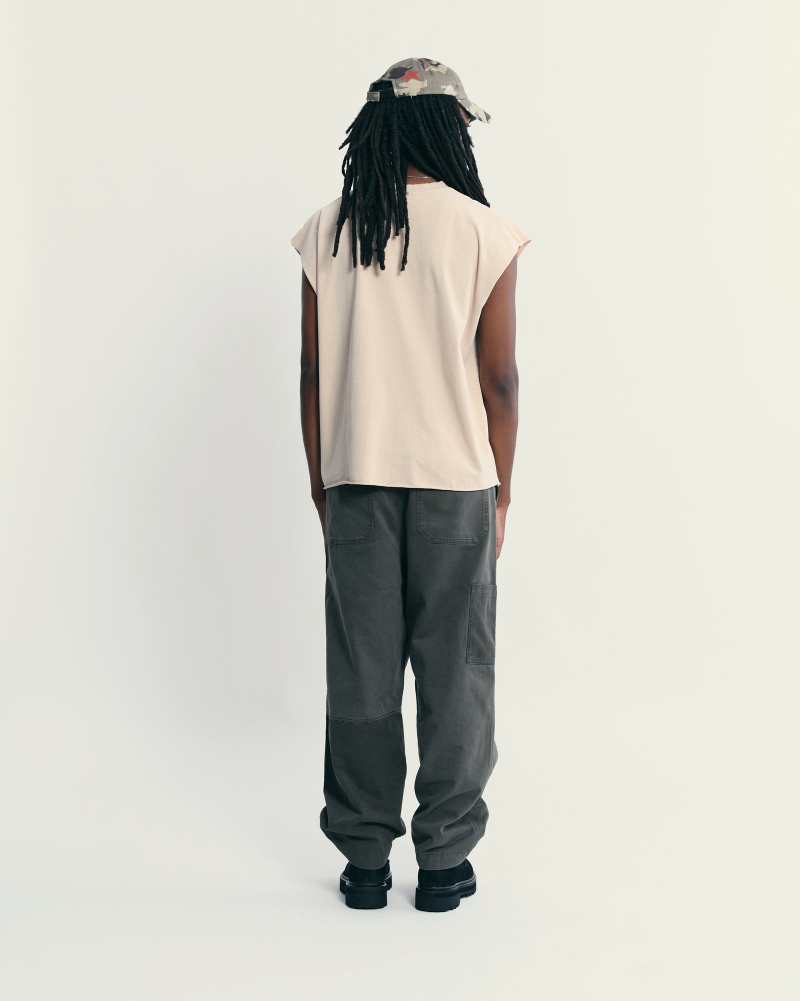 PIET Peace Sleeveless Tee - Beige