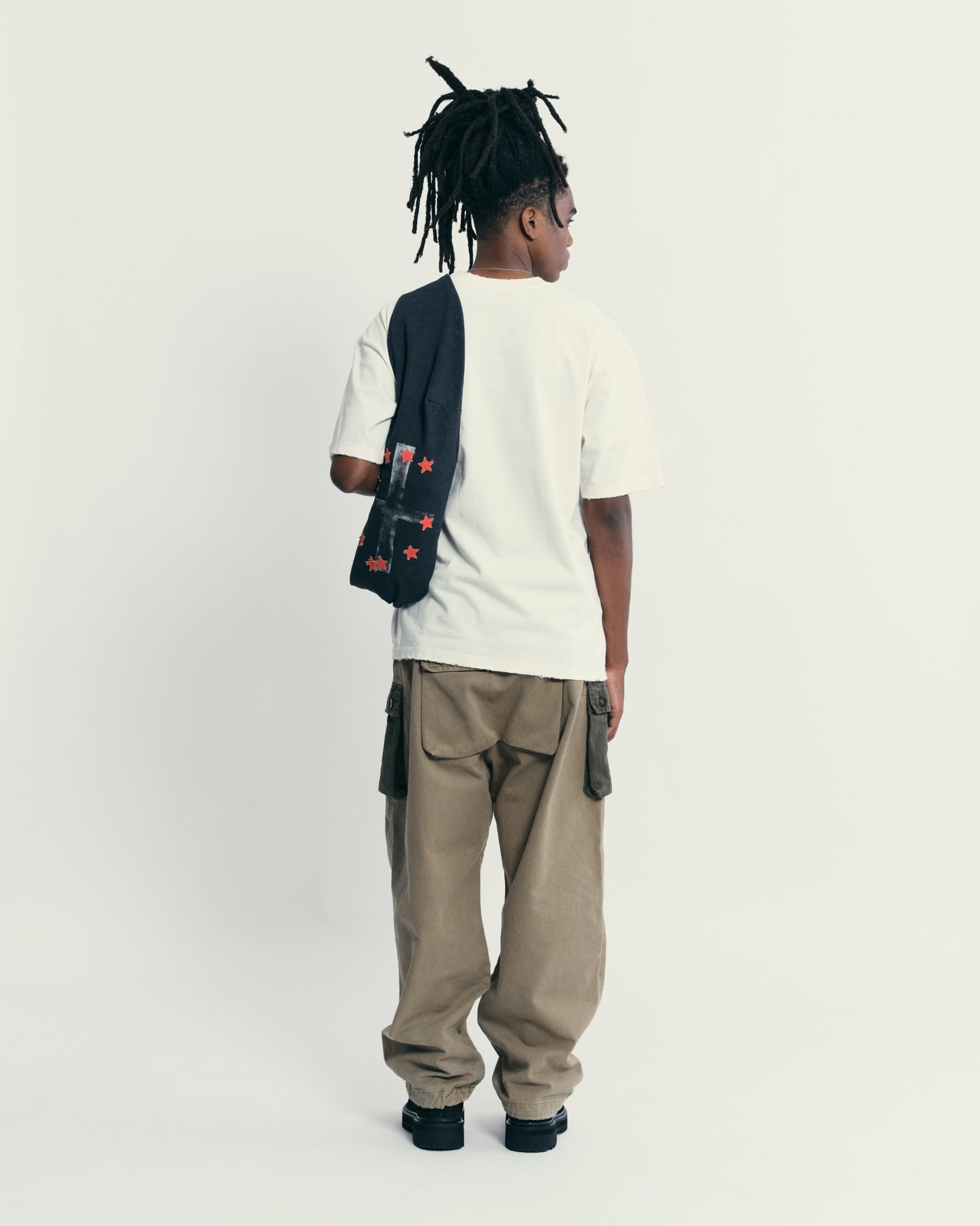 PIET Draw Logo T-shirt - Bone White