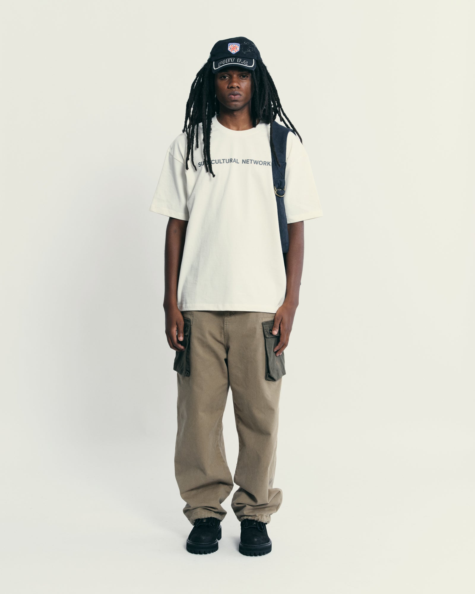 Sub-cultural Networking T-shirt - Bone White