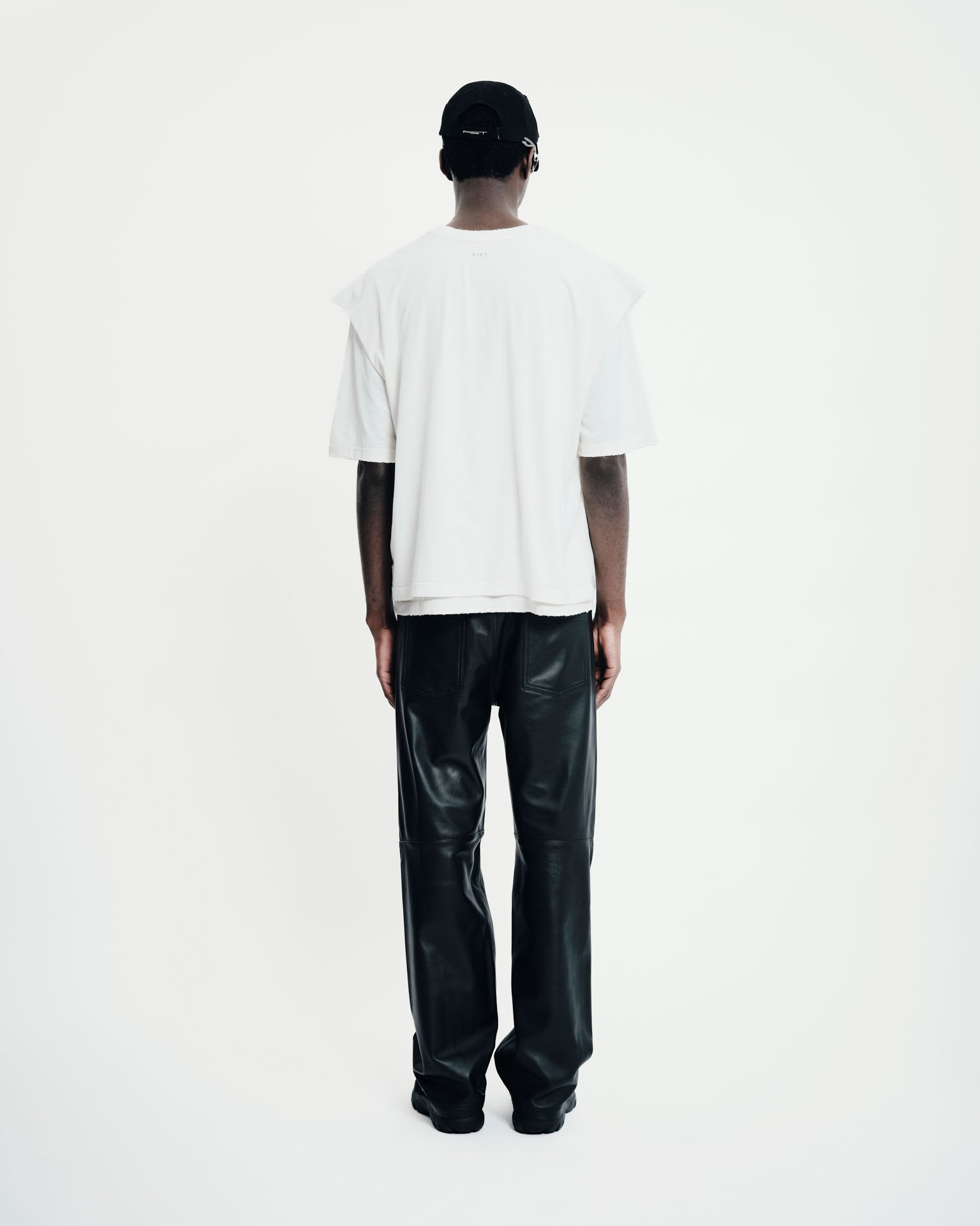 Piet + Oakley Layered T-shirt- Bone White