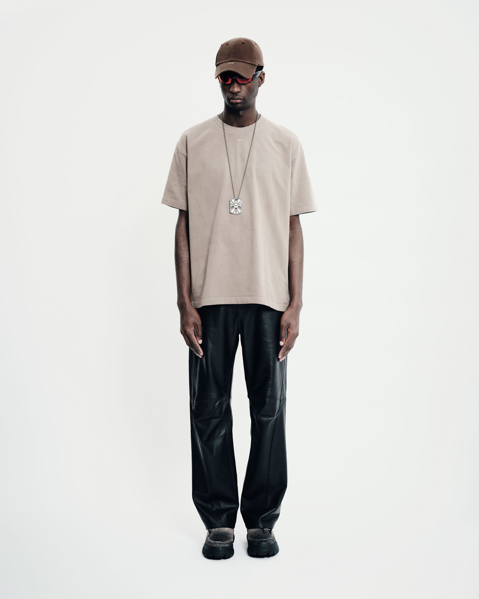 Piet + Oakley Nano Logo T-shirt - Dark tan