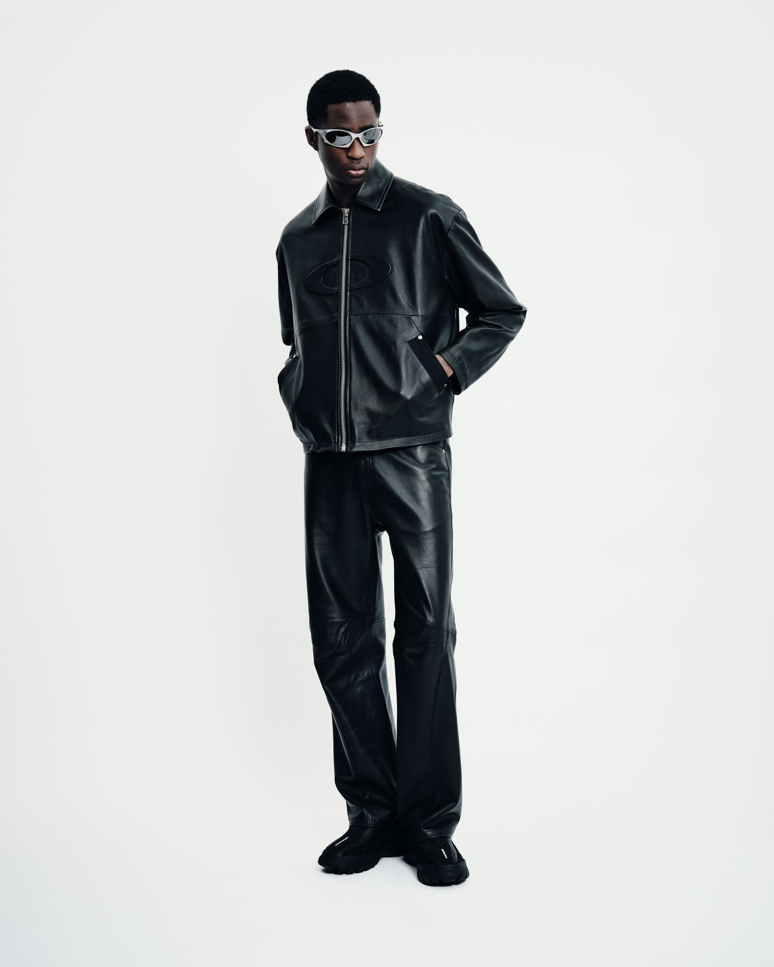 Piet + Oakley Leather Trousers - Black
