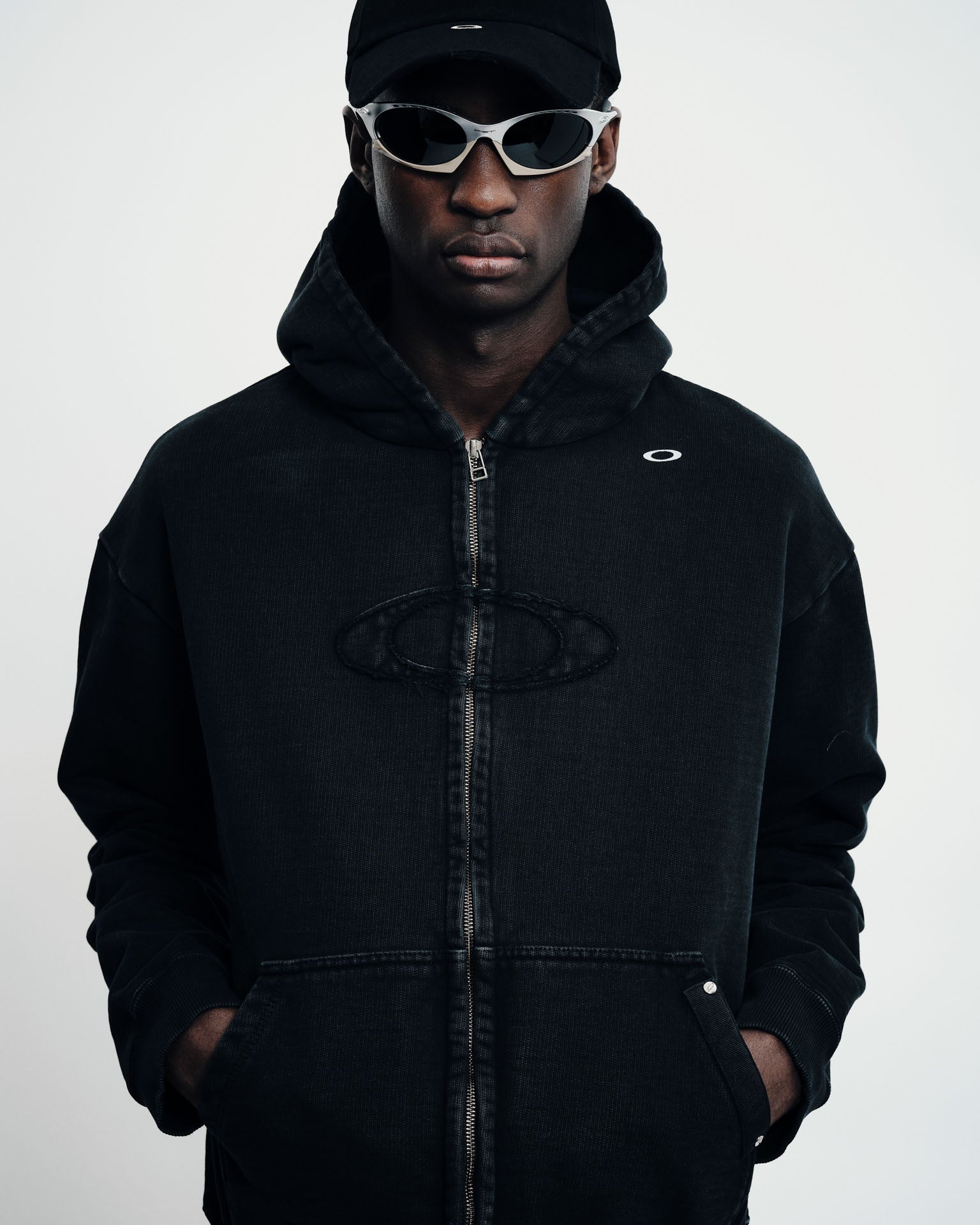 Piet + Oakley Padded Hoodie - Vintage Black