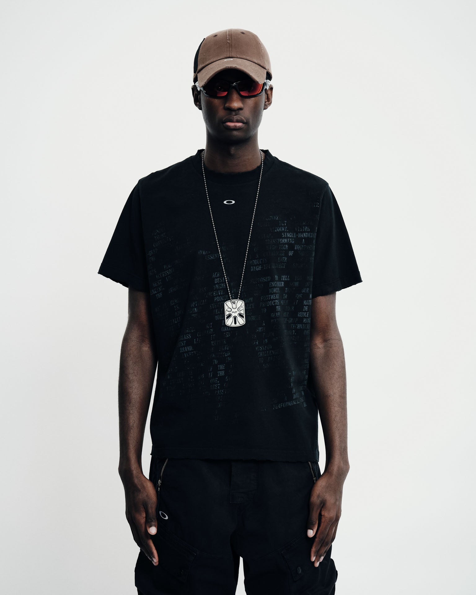 Piet + Oakley Faded Manifest T-shirt - Vintage Black