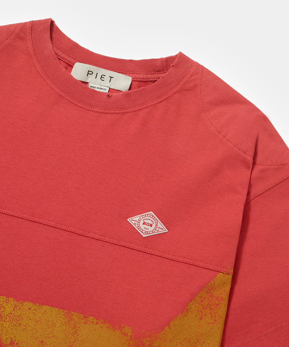 Double Sleeve T-shirt Vintage Red