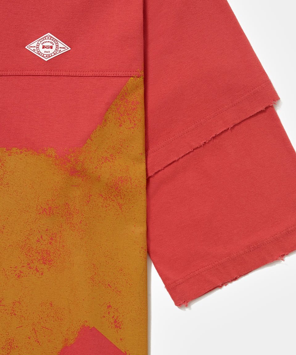 Double Sleeve T-shirt Vintage Red