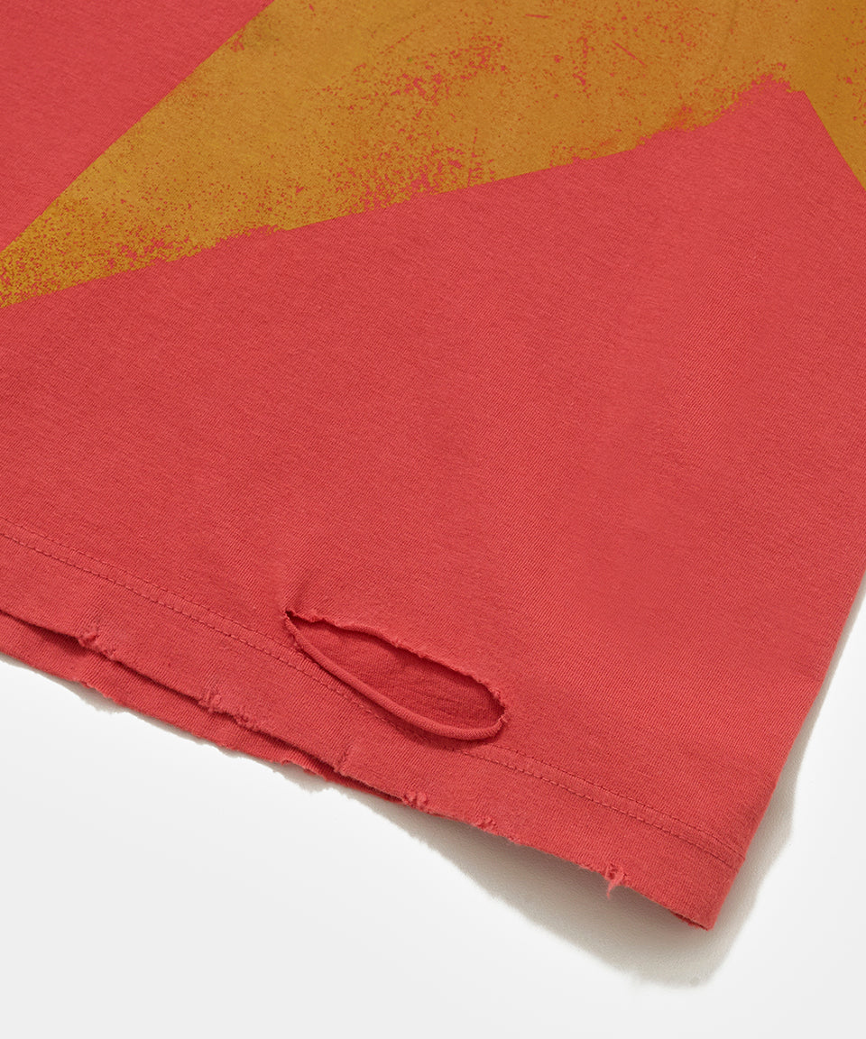 Double Sleeve T-shirt Vintage Red