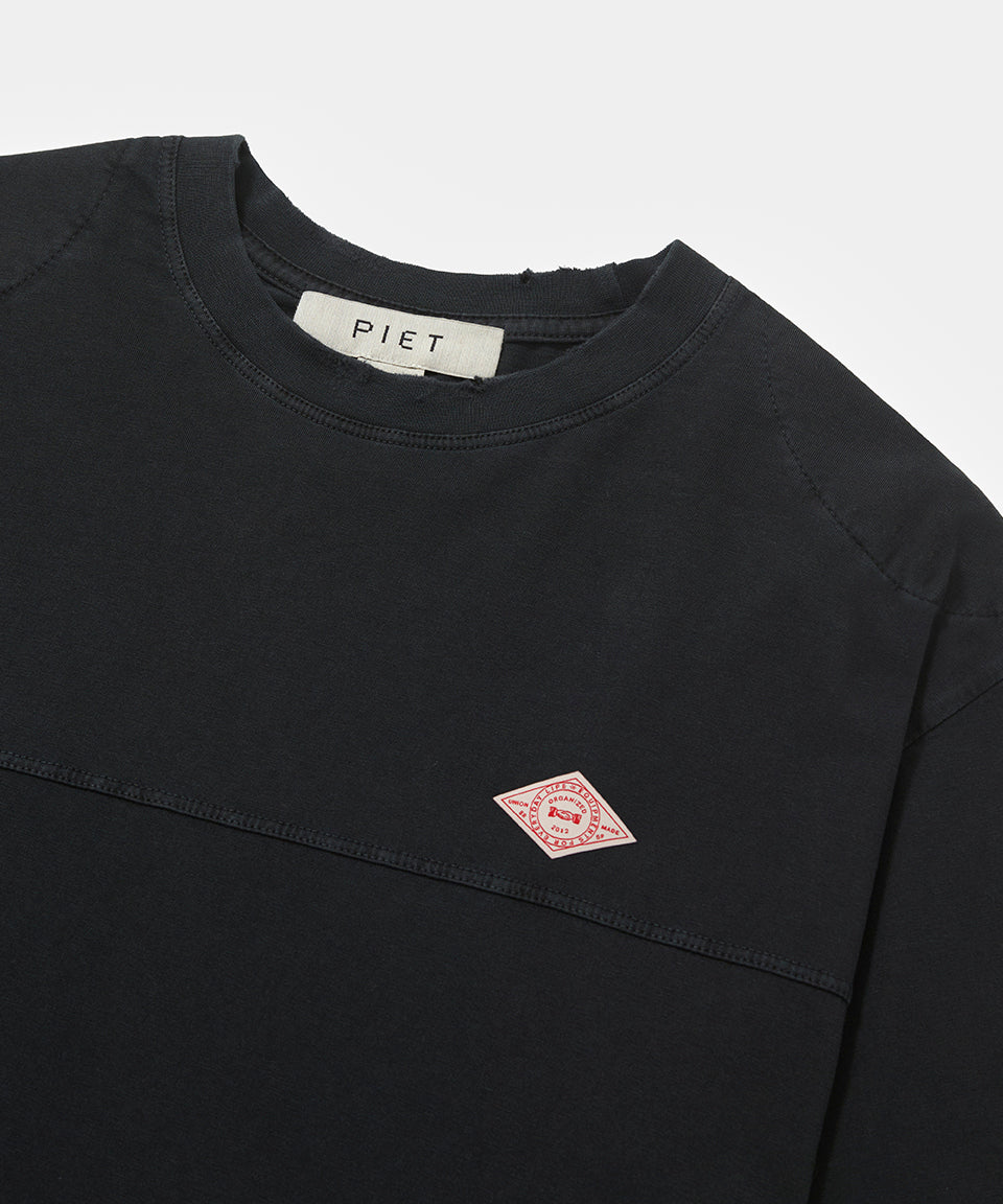 Double Sleeve T-shirt Vintage Black