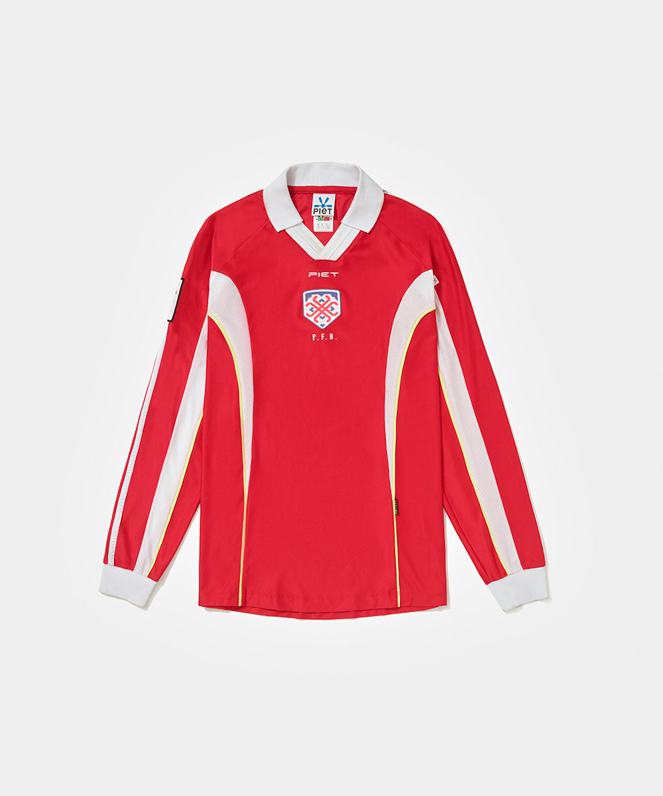 PIET F.C. Long Sleeve Jersey Red