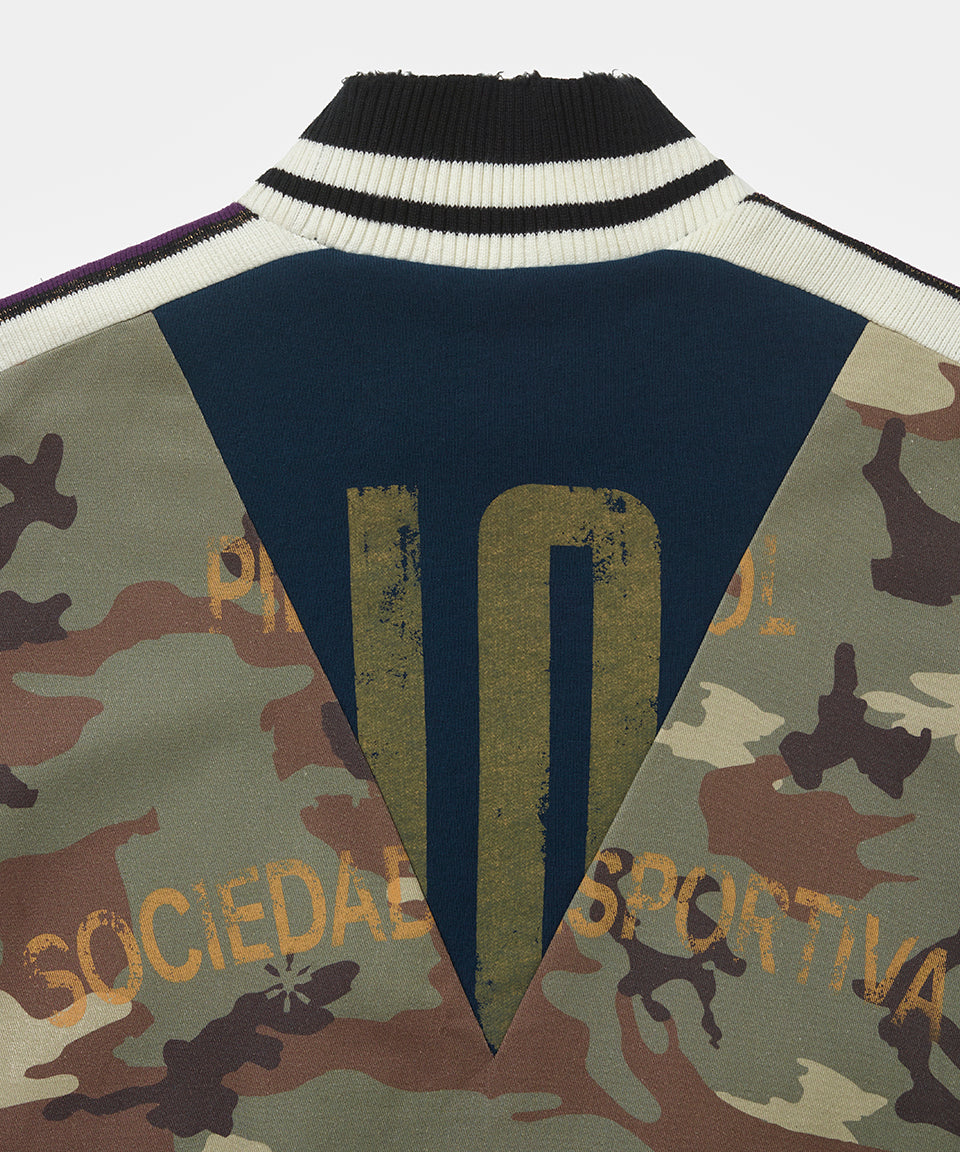 Patchwork Camo Track Jacket