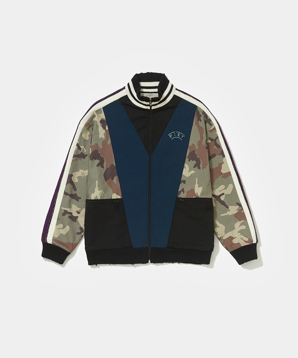 Patchwork Camo Track Jacket