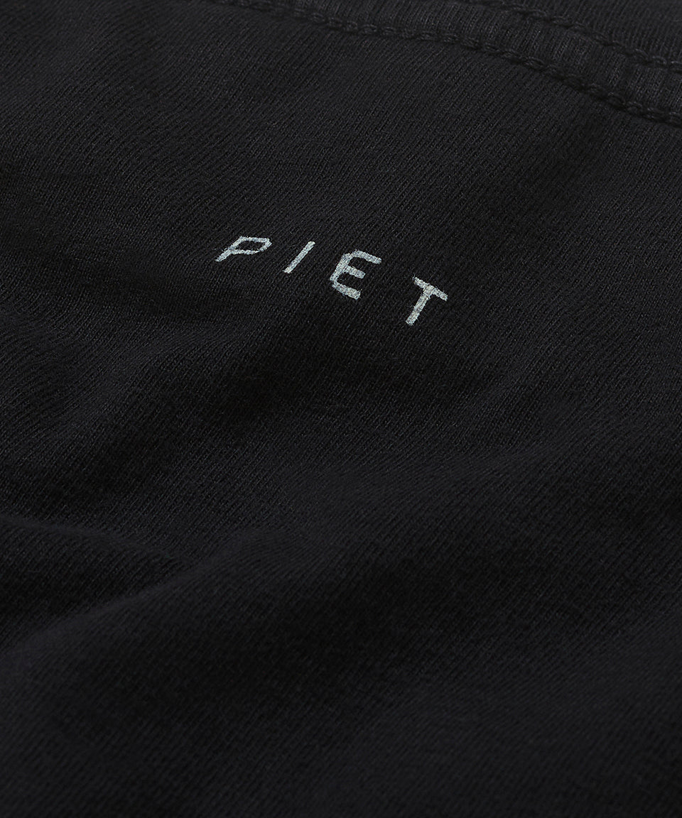 Double Long Sleeve T-shirt - Black