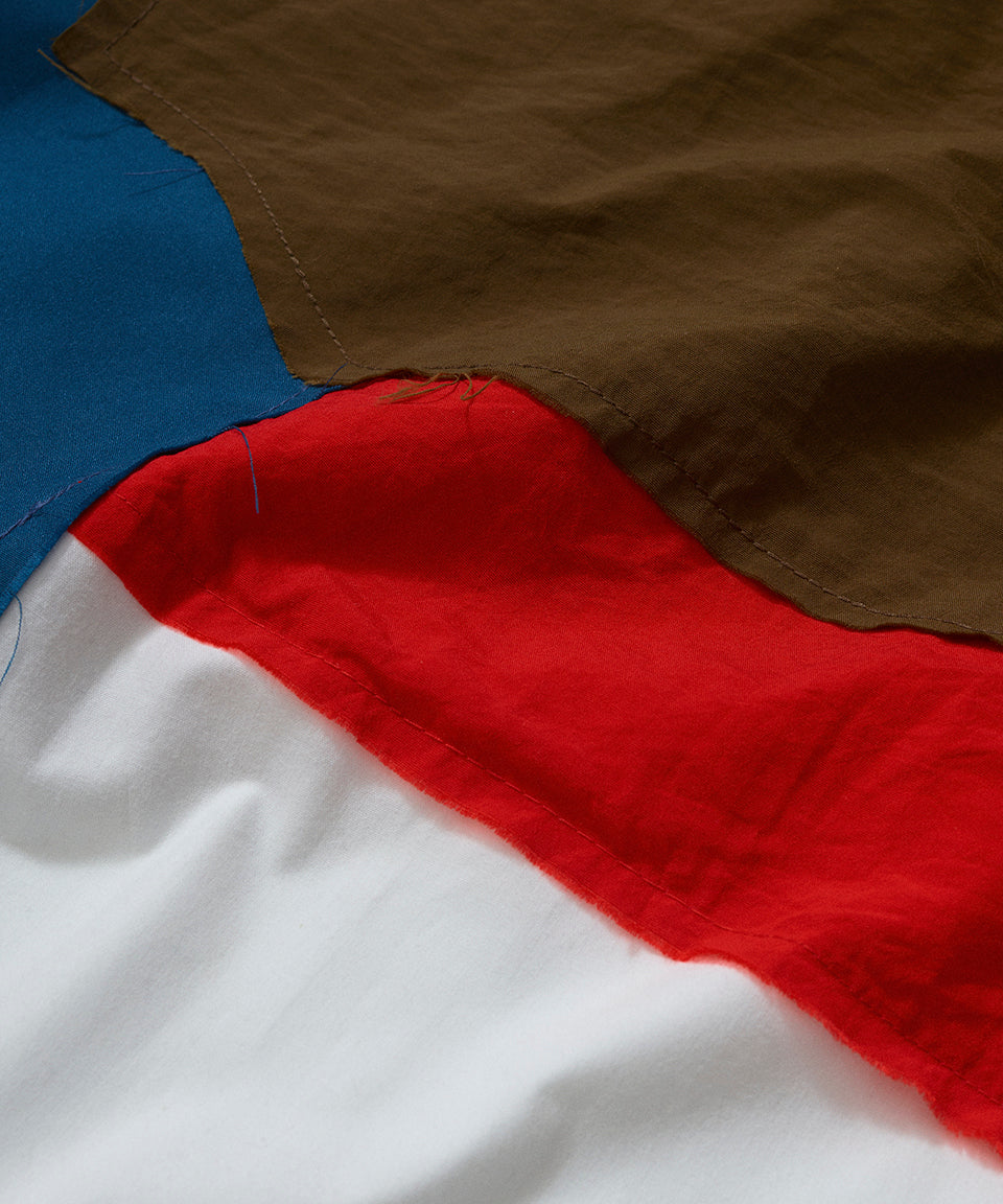 Patched Flag Long Sleeve Shirt