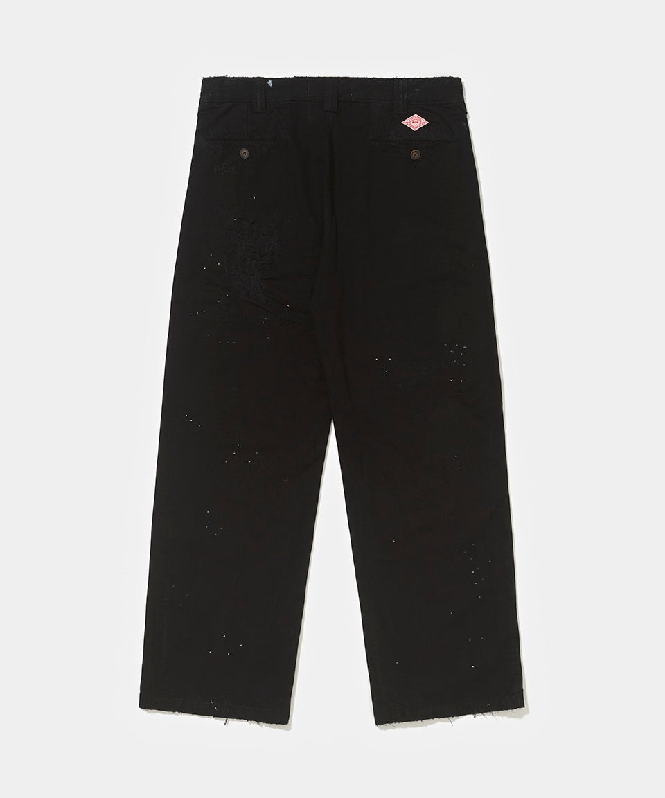 Chino Distressed Pants - Black