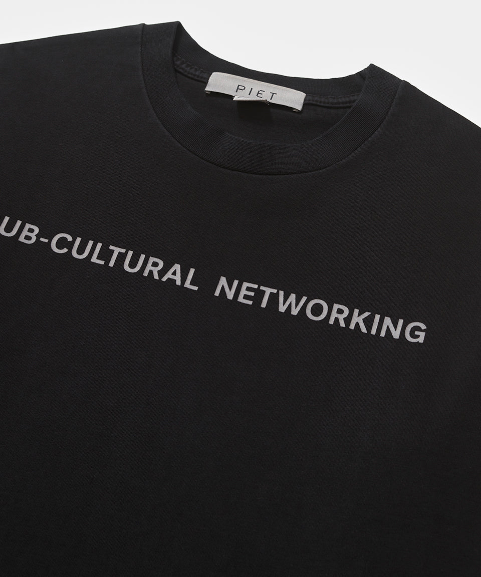 Sub-cultural Networking T-shirt - Black