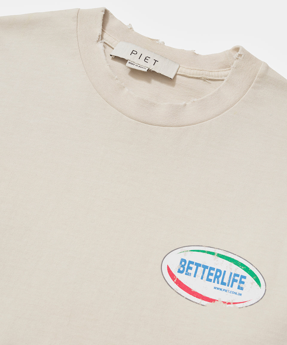 Better Life T-shirt- Beige