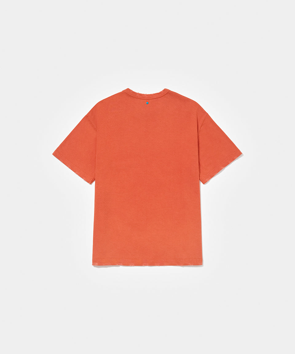 【CPGN STUDIO】Retro Orange Short Sleeve T-shirt CPGN STUDIO】Retro Orange Short Sleeve T-shirt hot