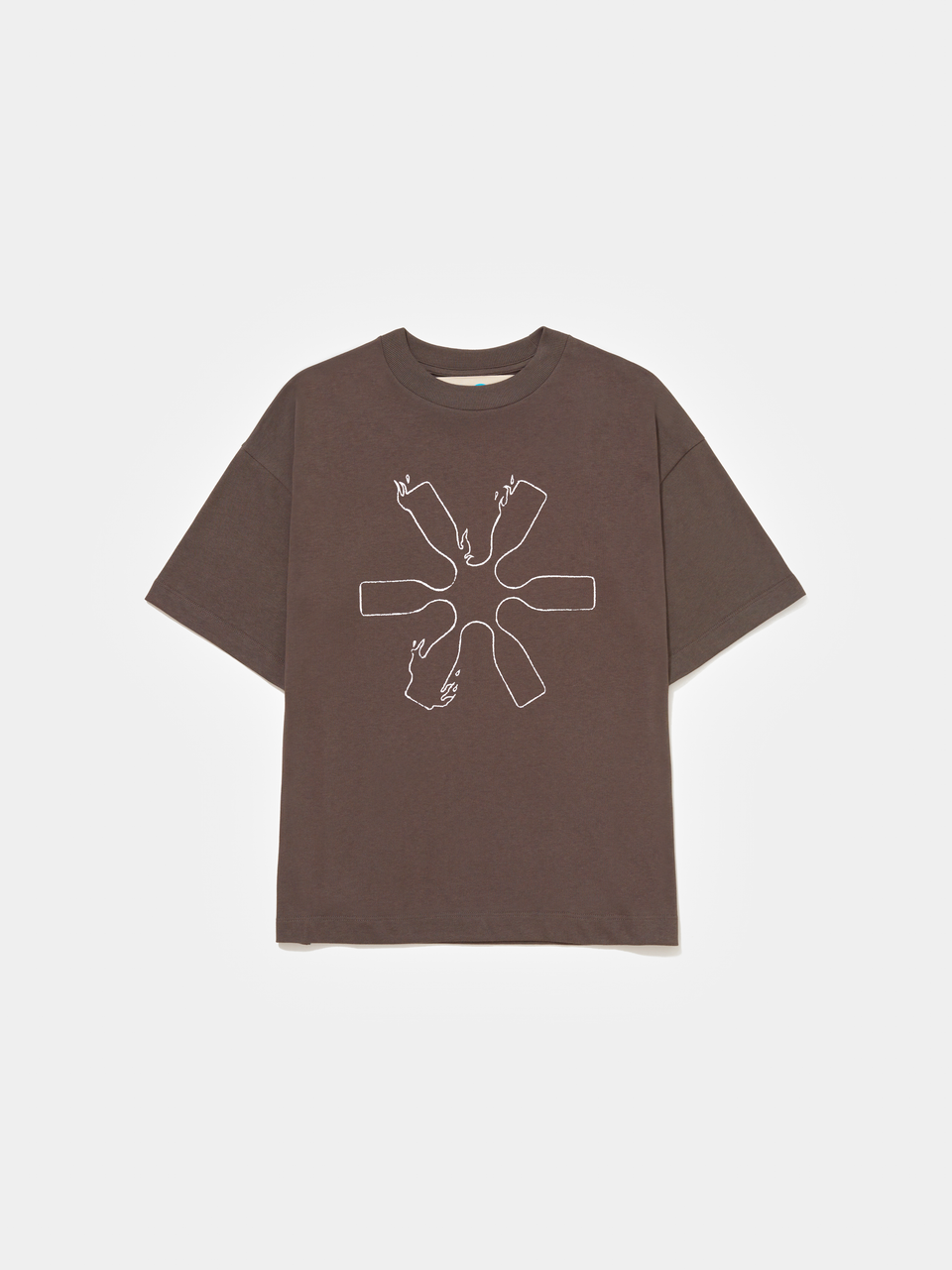 Flame Icons T-Shirt - Brown
